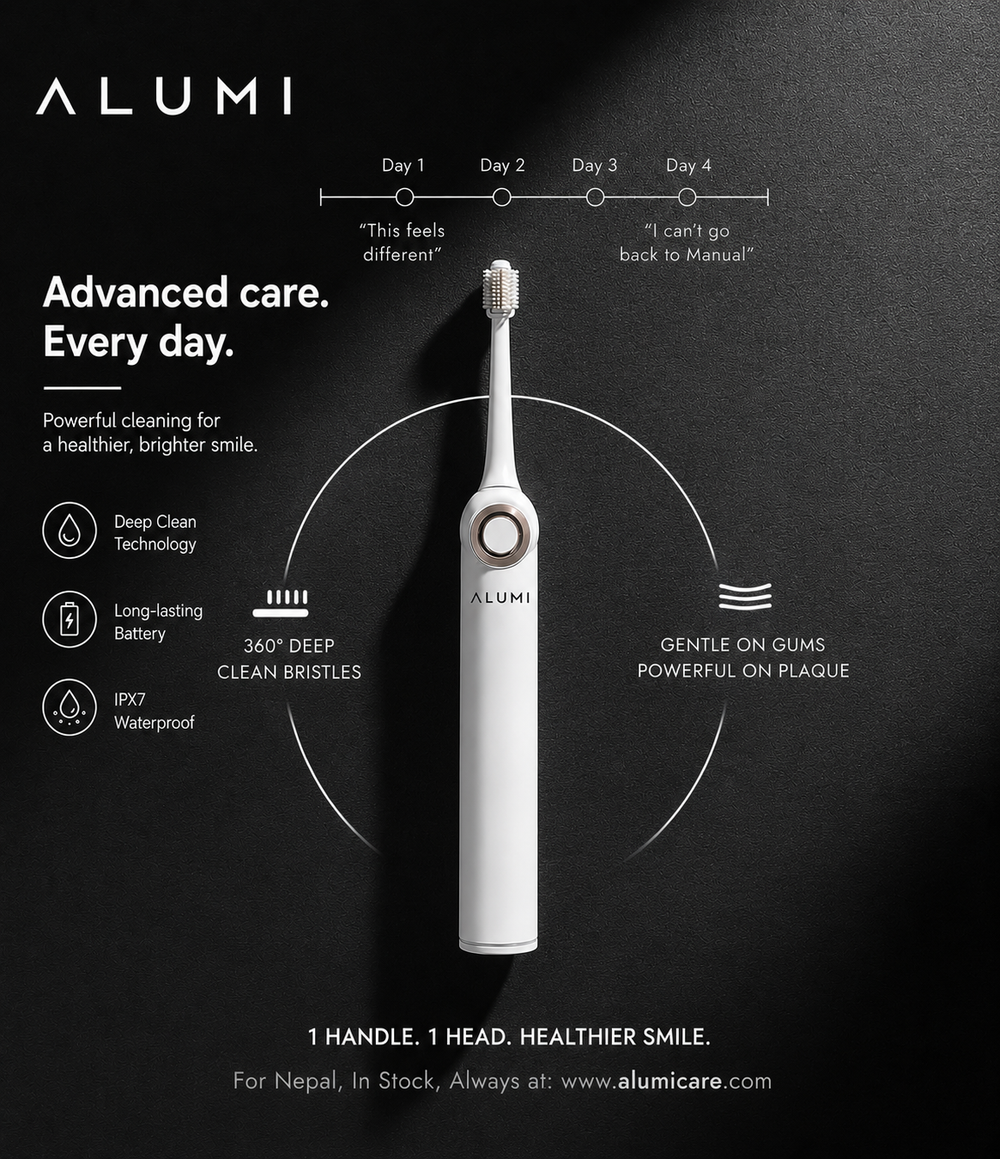 Alumi™ 3-in-1 Oral Care toothbrush