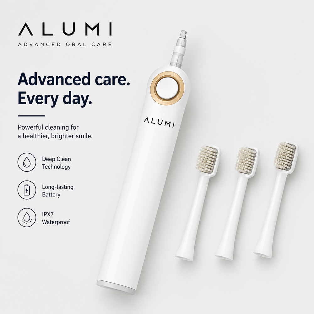 Alumi™ 3-in-1 Oral Care toothbrush