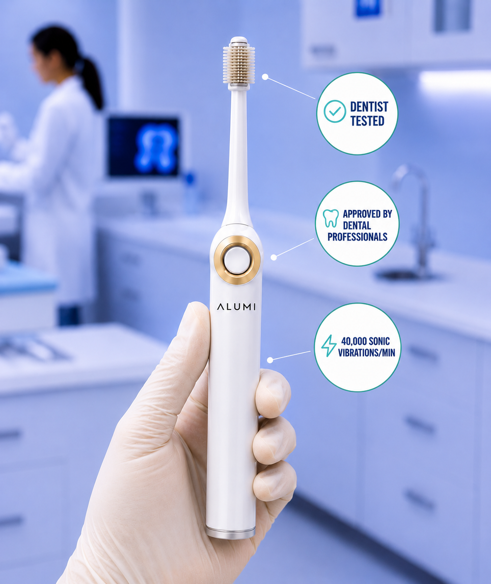 Alumi™ 3-in-1 Oral Care toothbrush