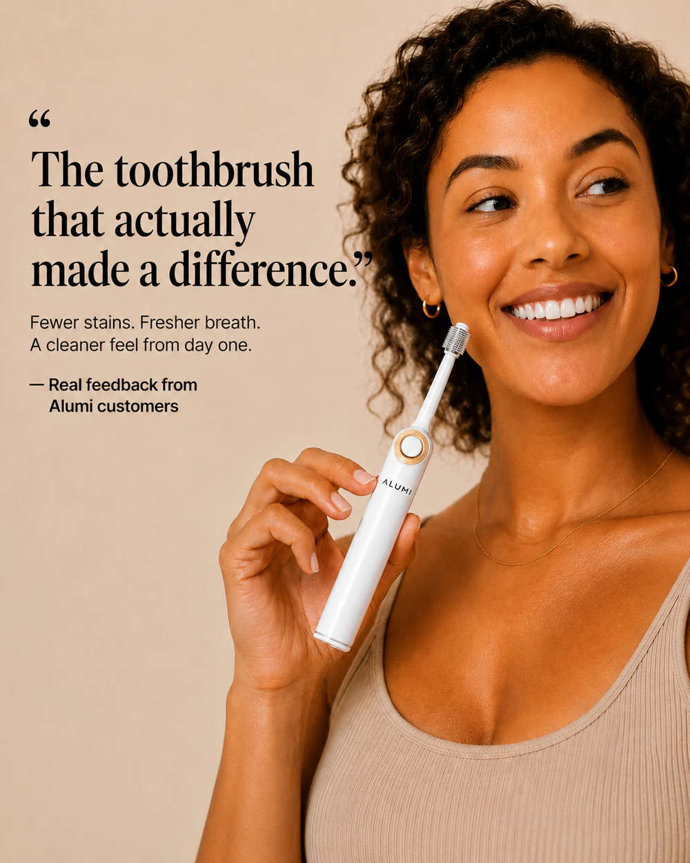 Alumi™ 3-in-1 Oral Care toothbrush