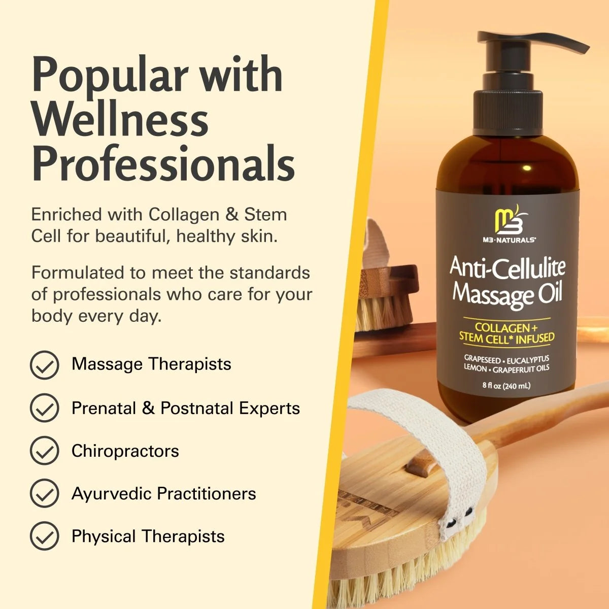 Anti-Cellulite Massage Oil 240ml || Deeply Nourishing Improves